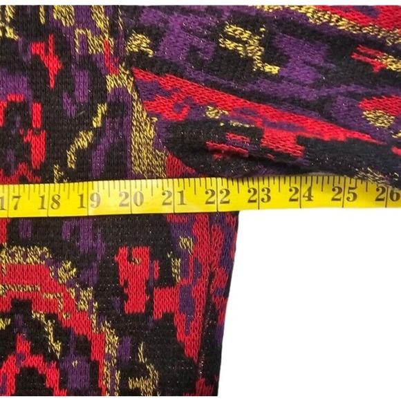 Silver Threads Sweater Multi-Color Pullover Y2k 80s 90s Vtg Size Large - Picture 4 of 9